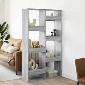 Room divider in Sonoma grey wood 100x33x175 cm by , Bookcases and shelves - Ref: Foro24-3309578, Price: 107,31 €, Discount: %