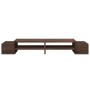 Brown oak screen stand with storage 100x27x15 cm by , Computer bases and risers - Ref: Foro24-854694, Price: 41,04 €, Discoun...