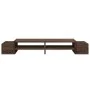 Brown oak screen stand with storage 100x27x15 cm by , Computer bases and risers - Ref: Foro24-854694, Price: 40,31 €, Discoun...