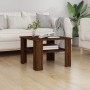 Oak brown plywood coffee table 60x60x42 cm by , Coffee table - Ref: Foro24-815266, Price: 46,77 €, Discount: %