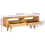 Mueble de TV madera maciza de mango 140x30x41 cm de , Muebles TV - Ref: Foro24-352783, Precio: 143,86 €, Descuento: %