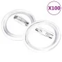 Set of 100 acrylic button badges with pin, 37 mm. by , Badges - Ref: Foro24-30162, Price: 18,54 €, Discount: %