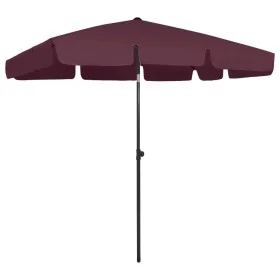 Burgundy red beach umbrella 200x125 cm by vidaXL, Umbrellas - Ref: Foro24-314731, Price: 45,56 €, Discount: %