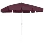 Sombrilla de playa rojo burdeos 200x125 cm de vidaXL, Sombrillas - Ref: Foro24-314731, Precio: 45,56 €, Descuento: %