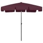 Burgunderroter Sonnenschirm 200x125 cm von vidaXL, Sonnenschirme - Ref: Foro24-314731, Preis: 50,92 €, Rabatt: %
