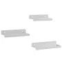 Estantes de pared 3 uds acero inoxidable plateado by , Shelves and shelves - Ref: Foro24-30270, Price: 23,76 €, Discount: %