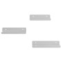 Estantes de pared 3 uds acero inoxidable plateado by , Shelves and shelves - Ref: Foro24-30270, Price: 22,28 €, Discount: %