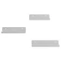 Estantes de pared 3 uds acero inoxidable plateado by , Shelves and shelves - Ref: Foro24-30270, Price: 23,76 €, Discount: %