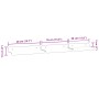 Wandregale 3 Stück Edelstahl silberfarben von , Regale und Regale - Ref: Foro24-30270, Preis: 24,16 €, Rabatt: %