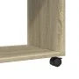 Beistelltisch mit Rollen aus Eichenholz Sonoma 70x35x60 cm von , Seitentische - Ref: Foro24-853148, Preis: 57,23 €, Rabatt: %
