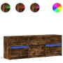LED-TV-Möbel aus geräucherter Eichen-Ingenieurholz, 140x34x50 cm. von , TV-Möbel - Ref: Foro24-3307923, Preis: 116,00 €, Raba...