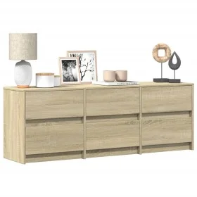 TV-Schrank aus Sonoma-Eichenfurnier, 140x34x50 cm. von , TV-Möbel - Ref: Foro24-3307921, Preis: 145,91 €, Rabatt: %