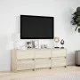 Mueble de TV LED madera de ingeniería roble Sonoma 140x34x50 cm by , TV Furniture - Ref: Foro24-3307921, Price: 145,91 €, Dis...