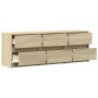 TV-Schrank aus Sonoma-Eichenfurnier, 140x34x50 cm. von , TV-Möbel - Ref: Foro24-3307921, Preis: 148,30 €, Rabatt: %
