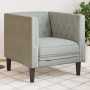 Hellgrauer Samt-Chesterfield-Sessel von , Sofas - Ref: Foro24-372673, Preis: 134,39 €, Rabatt: %