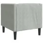 Sillón Chesterfield de terciopelo gris claro by , Sofas - Ref: Foro24-372673, Price: 133,50 €, Discount: %