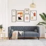 Zweiplätziges Chesterfield-Sofa mit dunkelgrauen Samtkissen. von , Sofas - Ref: Foro24-372684, Preis: 313,26 €, Rabatt: %