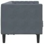 Zweiplätziges Chesterfield-Sofa mit dunkelgrauen Samtkissen. von , Sofas - Ref: Foro24-372684, Preis: 313,26 €, Rabatt: %