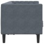Zweiplätziges Chesterfield-Sofa mit dunkelgrauen Samtkissen. von , Sofas - Ref: Foro24-372684, Preis: 239,05 €, Rabatt: %