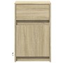 Mesita de noche con luces LED madera de ingeniería roble Sonoma by , Nightstands - Ref: Foro24-852002, Price: 48,10 €, Discou...