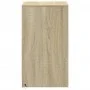Mesita de noche con luces LED madera de ingeniería roble Sonoma by , Nightstands - Ref: Foro24-852002, Price: 49,76 €, Discou...