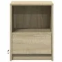 Mesita de noche con luces LED madera de ingeniería roble Sonoma by , Nightstands - Ref: Foro24-852023, Price: 38,07 €, Discou...