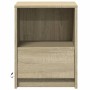 Mesita de noche con luces LED madera de ingeniería roble Sonoma by , Nightstands - Ref: Foro24-852023, Price: 38,53 €, Discou...