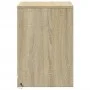 Mesita de noche con luces LED madera de ingeniería roble Sonoma by , Nightstands - Ref: Foro24-852023, Price: 38,07 €, Discou...