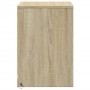 Mesita de noche con luces LED madera de ingeniería roble Sonoma by , Nightstands - Ref: Foro24-852023, Price: 38,53 €, Discou...