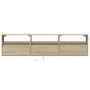 Wand-TV-Möbel mit LED-Eiche Sonoma 180x31x45 cm von , TV-Möbel - Ref: Foro24-3307942, Preis: 154,09 €, Rabatt: %