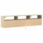 Wand-TV-Möbel mit LED-Eiche Sonoma 180x31x45 cm von , TV-Möbel - Ref: Foro24-3307942, Preis: 154,09 €, Rabatt: %
