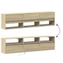 Wand-TV-Möbel mit LED-Eiche Sonoma 180x31x45 cm von , TV-Möbel - Ref: Foro24-3307942, Preis: 154,09 €, Rabatt: %