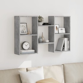 Estantería de pared madera ingeniería gris hormigón 96x18x60 cm de , Estantes y estanterías - Ref: Foro24-853230, Precio: 42,...