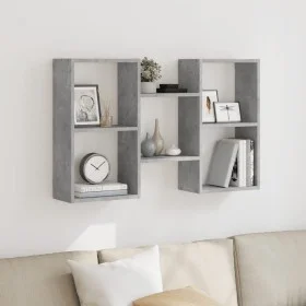 Wandregal aus grauem Beton-Holz-Ingenieurwesen 96x18x60 cm von , Regale und Regale - Ref: Foro24-853230, Preis: 42,05 €, Raba...