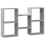Wandregal aus grauem Beton-Holz-Ingenieurwesen 96x18x60 cm von , Regale und Regale - Ref: Foro24-853230, Preis: 42,79 €, Raba...