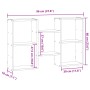 Wandregal aus grauem Beton-Holz-Ingenieurwesen 96x18x60 cm von , Regale und Regale - Ref: Foro24-853230, Preis: 42,79 €, Raba...