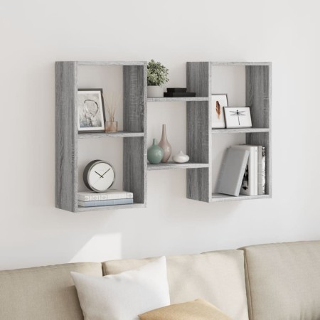 Estantería de pared madera ingeniería gris Sonoma 96x18x60 cm de , Estantes y estanterías - Ref: Foro24-853232, Precio: 43,04 €