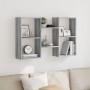 Estantería de pared madera ingeniería gris Sonoma 96x18x60 cm de , Estantes y estanterías - Ref: Foro24-853232, Precio: 43,04 €
