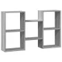 Wandregal aus grauer Sonoma-Ingenieurholz 96x18x60 cm von , Regale und Regale - Ref: Foro24-853232, Preis: 40,99 €, Rabatt: %