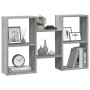 Estantería de pared madera ingeniería gris Sonoma 96x18x60 cm de , Estantes y estanterías - Ref: Foro24-853232, Precio: 43,04 €