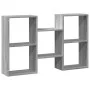 Wandregal aus grauer Sonoma-Ingenieurholz 96x18x60 cm von , Regale und Regale - Ref: Foro24-853232, Preis: 40,99 €, Rabatt: %