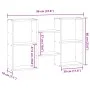 Estantería de pared madera ingeniería gris Sonoma 96x18x60 cm by , Shelves and shelves - Ref: Foro24-853232, Price: 40,99 €, ...