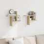 Estantes pared 2 uds madera ingeniería roble Sonoma 38x12x38 cm by , Shelves and shelves - Ref: Foro24-853247, Price: 21,82 €...