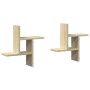 Estantes pared 2 uds madera ingeniería roble Sonoma 38x12x38 cm by , Shelves and shelves - Ref: Foro24-853247, Price: 21,82 €...