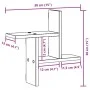 Estantes pared 2 uds madera ingeniería roble Sonoma 38x12x38 cm de , Estantes y estanterías - Ref: Foro24-853247, Precio: 21,...