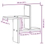 Wandregale 2 Stück aus Eichenholz in Sonoma-Optik 38x12x38 cm. von , Regale und Regale - Ref: Foro24-853247, Preis: 21,82 €, ...