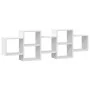 Estantería de pared madera de ingeniería blanca 129x18x42 cm de , Estantes y estanterías - Ref: Foro24-853218, Precio: 61,12 ...