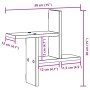 Estantes pared 2 uds madera ingeniería artisian 38x12x38 cm by , Shelves and shelves - Ref: Foro24-853253, Price: 23,01 €, Di...