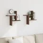 Wandregale 2 Stück aus braunem Eichen-Ingenieurholz 38x12x38 cm. von , Regale und Regale - Ref: Foro24-853251, Preis: 23,97 €...