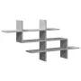 Regal aus Holzwerkstoff in Grau-Betonoptik, 124,5x18x60,5 cm. von , Regale und Regale - Ref: Foro24-853266, Preis: 35,78 €, R...